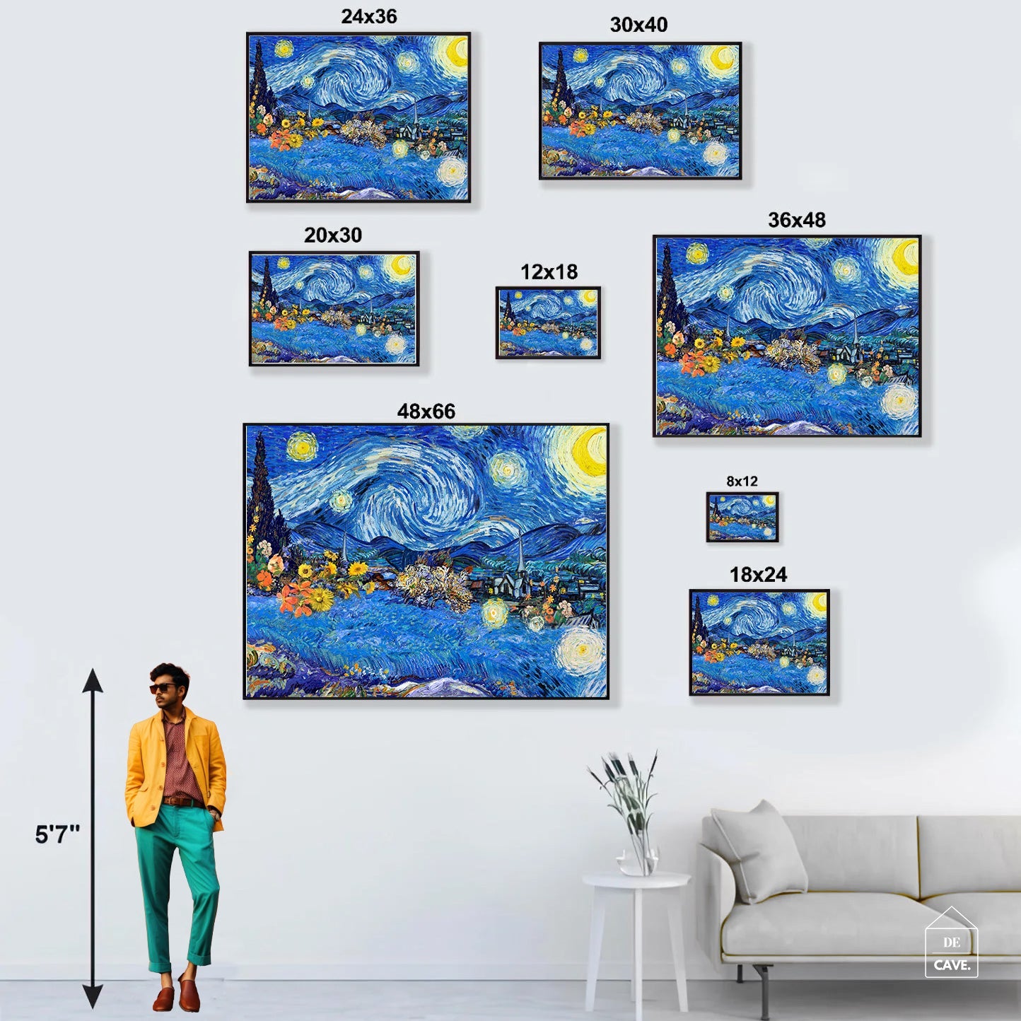 Vincent Van Gogh's The Starry Night: Iconic Canvas Art Painting