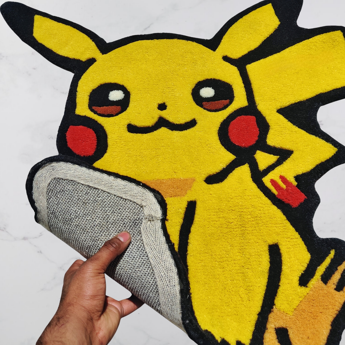 Pikachu Hand-Tufted Rug