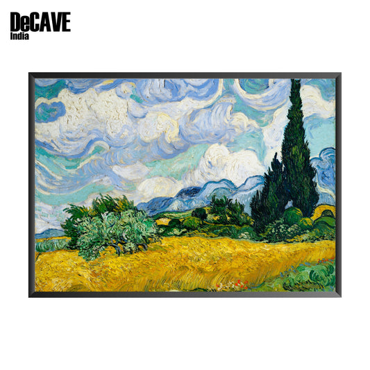 Vincent Van Gogh's Wheat Field with Cypresses: Iconic Canvas Art Painting