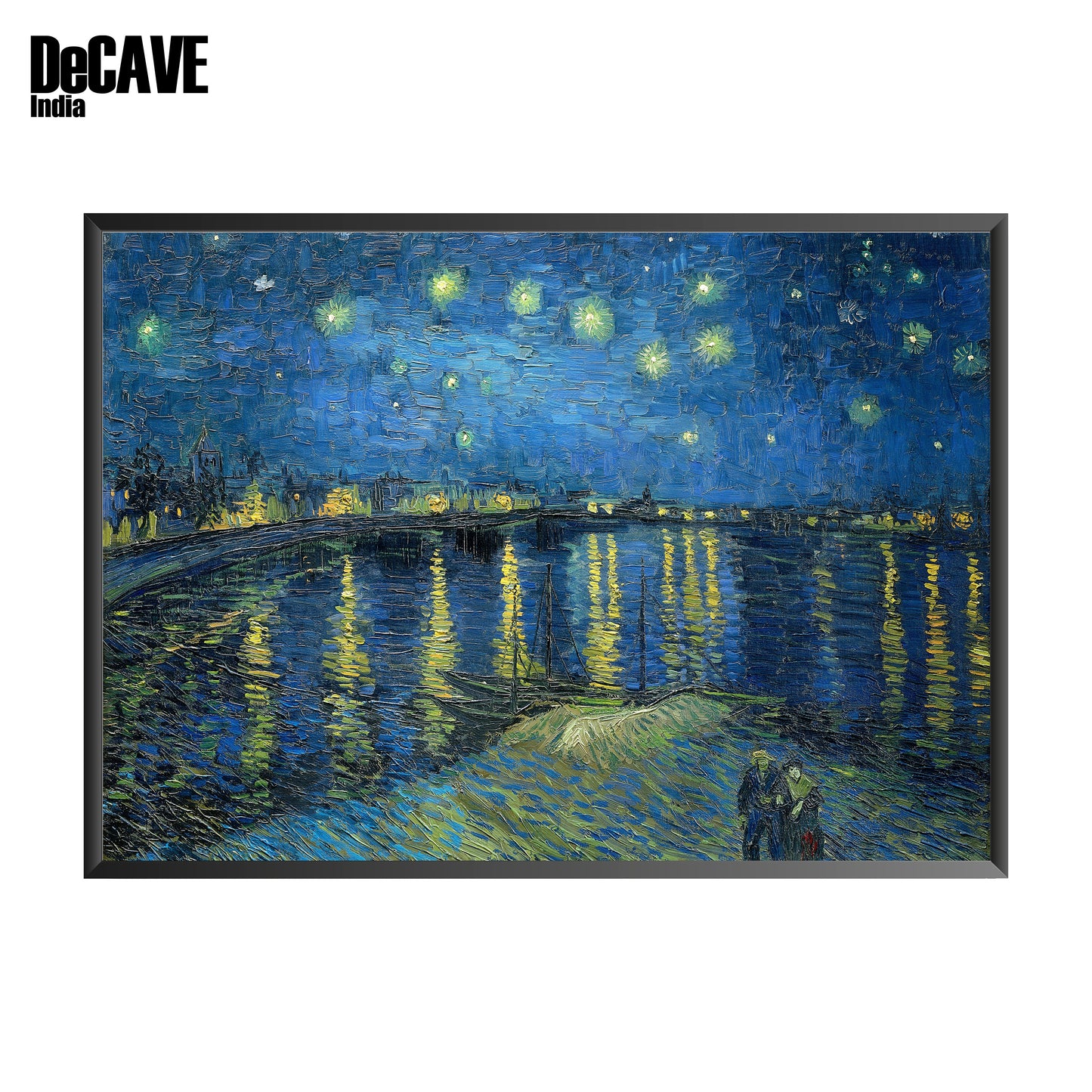 Vincent van Gogh's Starry Night Over the Rhone: Iconic Canvas Art Painting