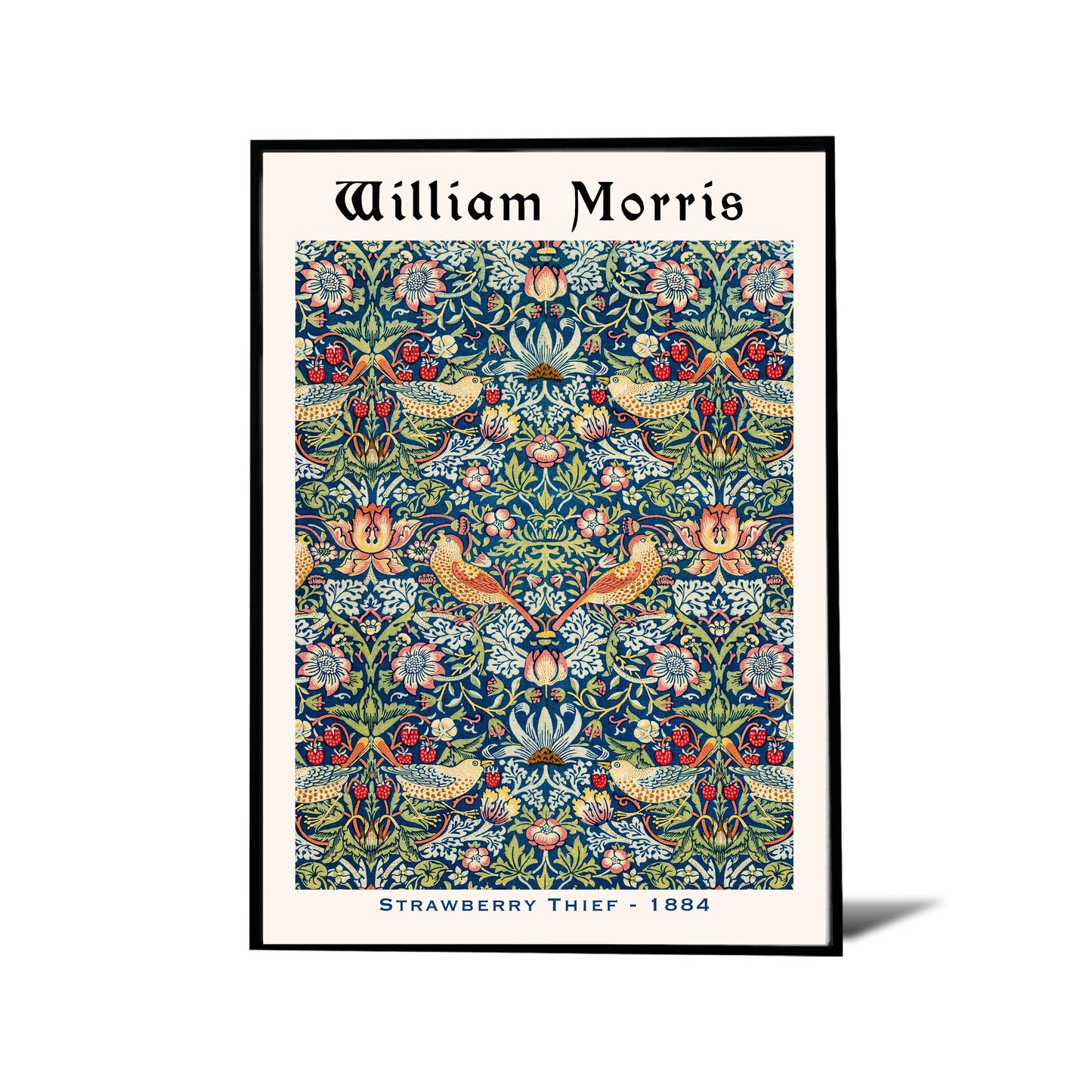 William Morris (Set Of 3) - HONEYSUCKLE (1876), STRAWBERRY THEIF (1884), FOREST CHARCOAL (1885)