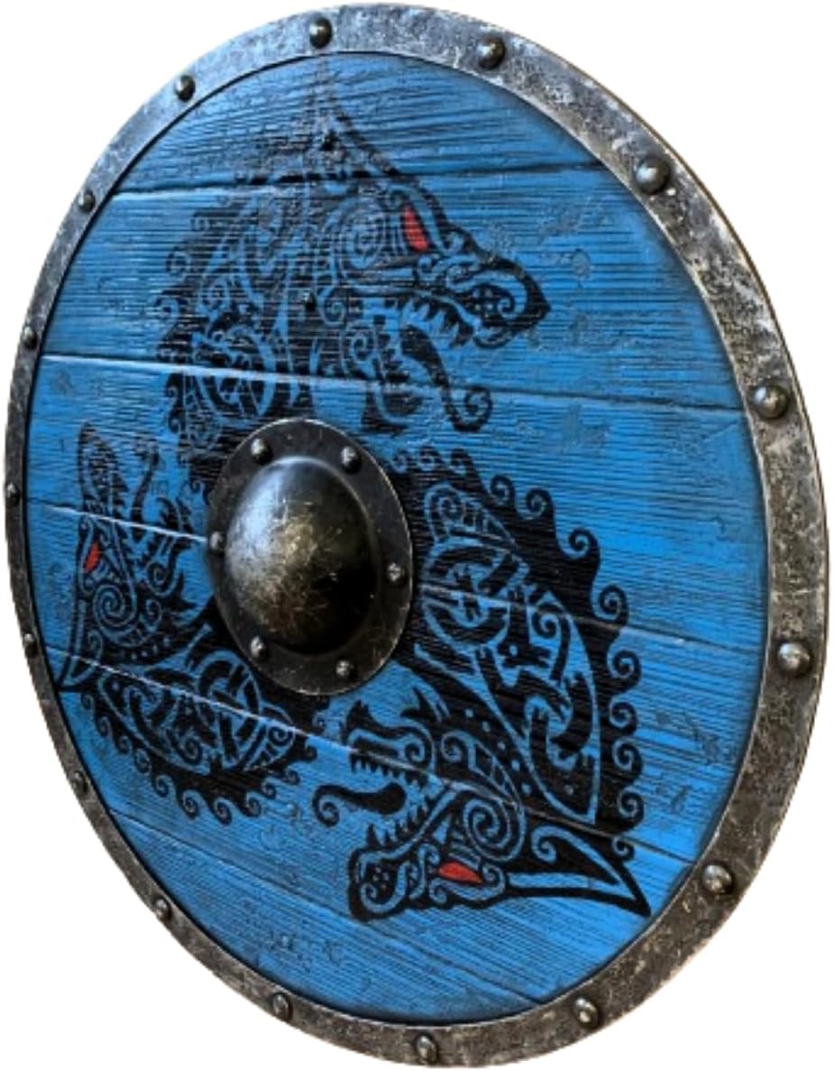 Fenrir Blue Viking Shield: Embrace the Strength of Norse Legend