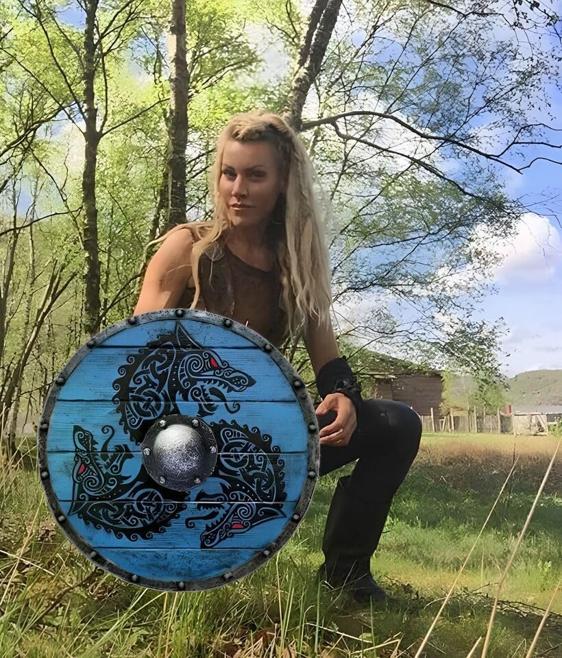 Fenrir Blue Viking Shield: Embrace the Strength of Norse Legend