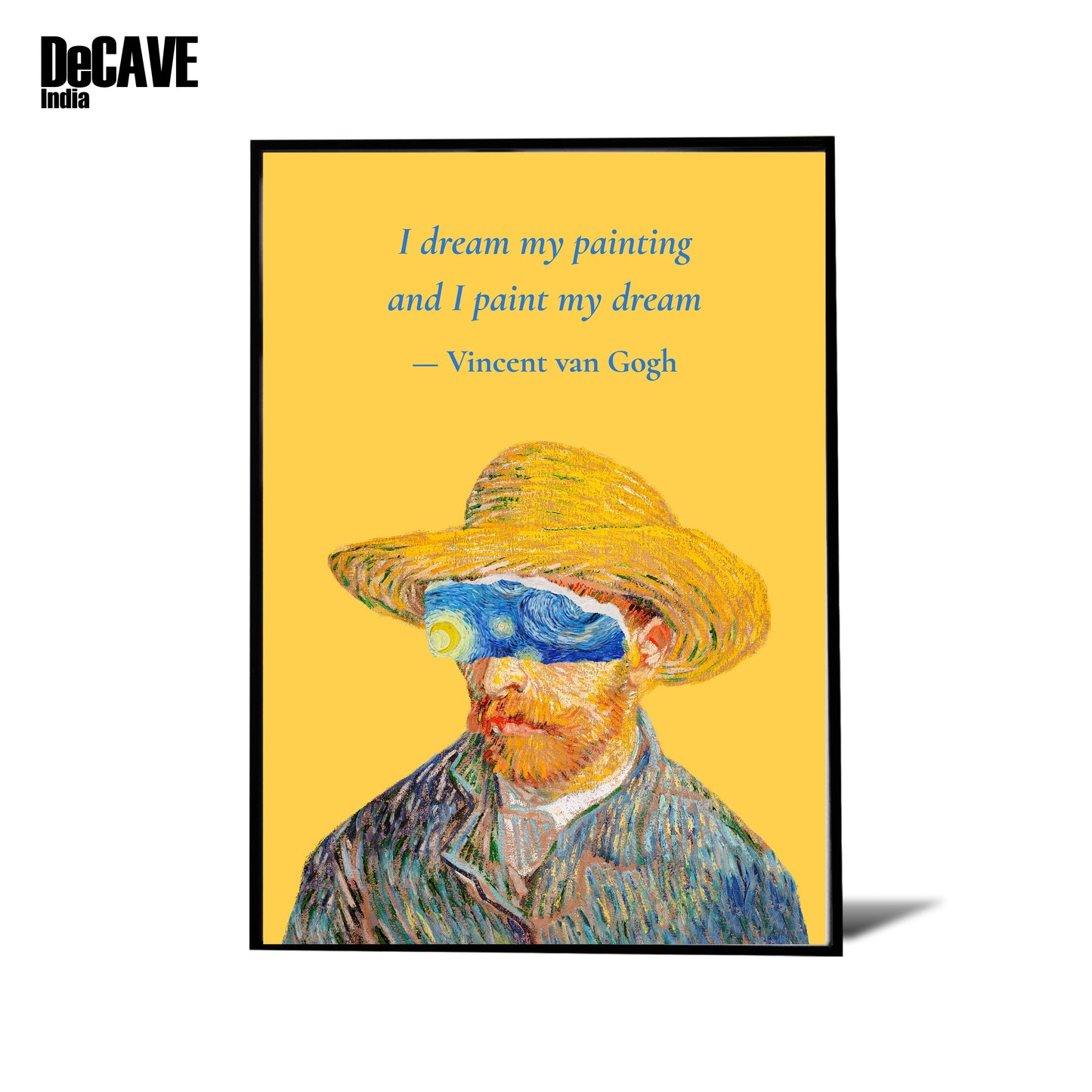 Van Gogh Quote Poster - Self-Portrait Canvas Art Painting