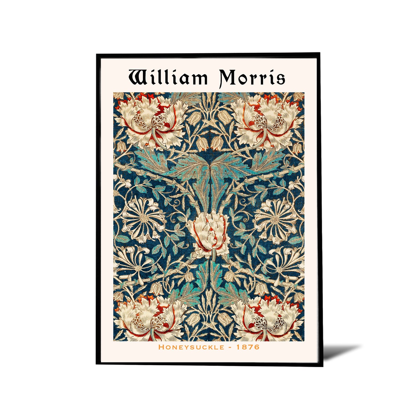 William Morris (Set Of 3) - HONEYSUCKLE (1876), STRAWBERRY THEIF (1884), FOREST CHARCOAL (1885)