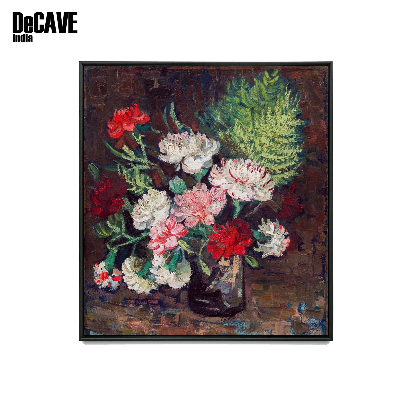 Vincent van Gogh's Vase with Carnations: Art Canvas Art Painting