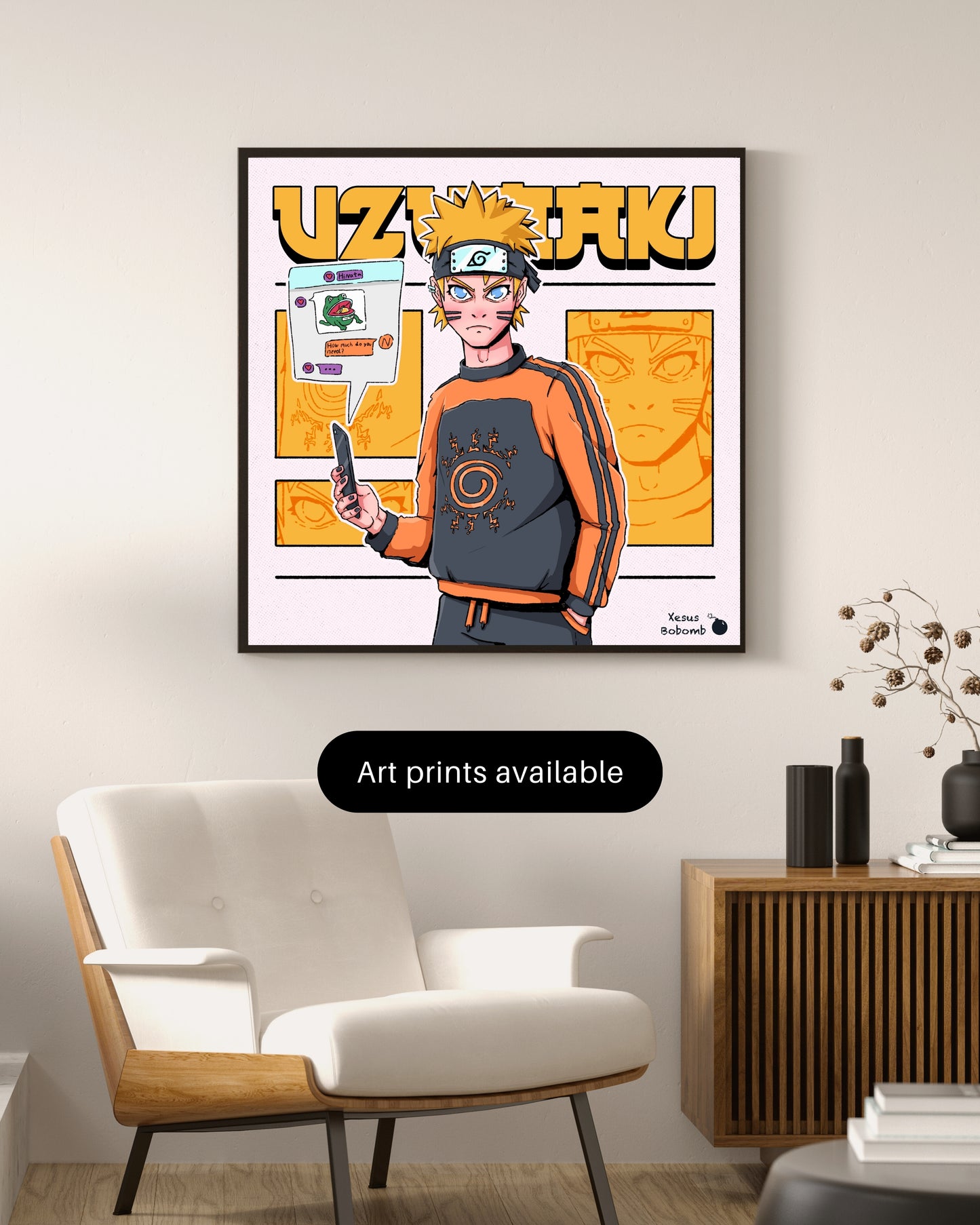 "Naruto Uzumaki: Teenage New Era" - Anime Illustration Print