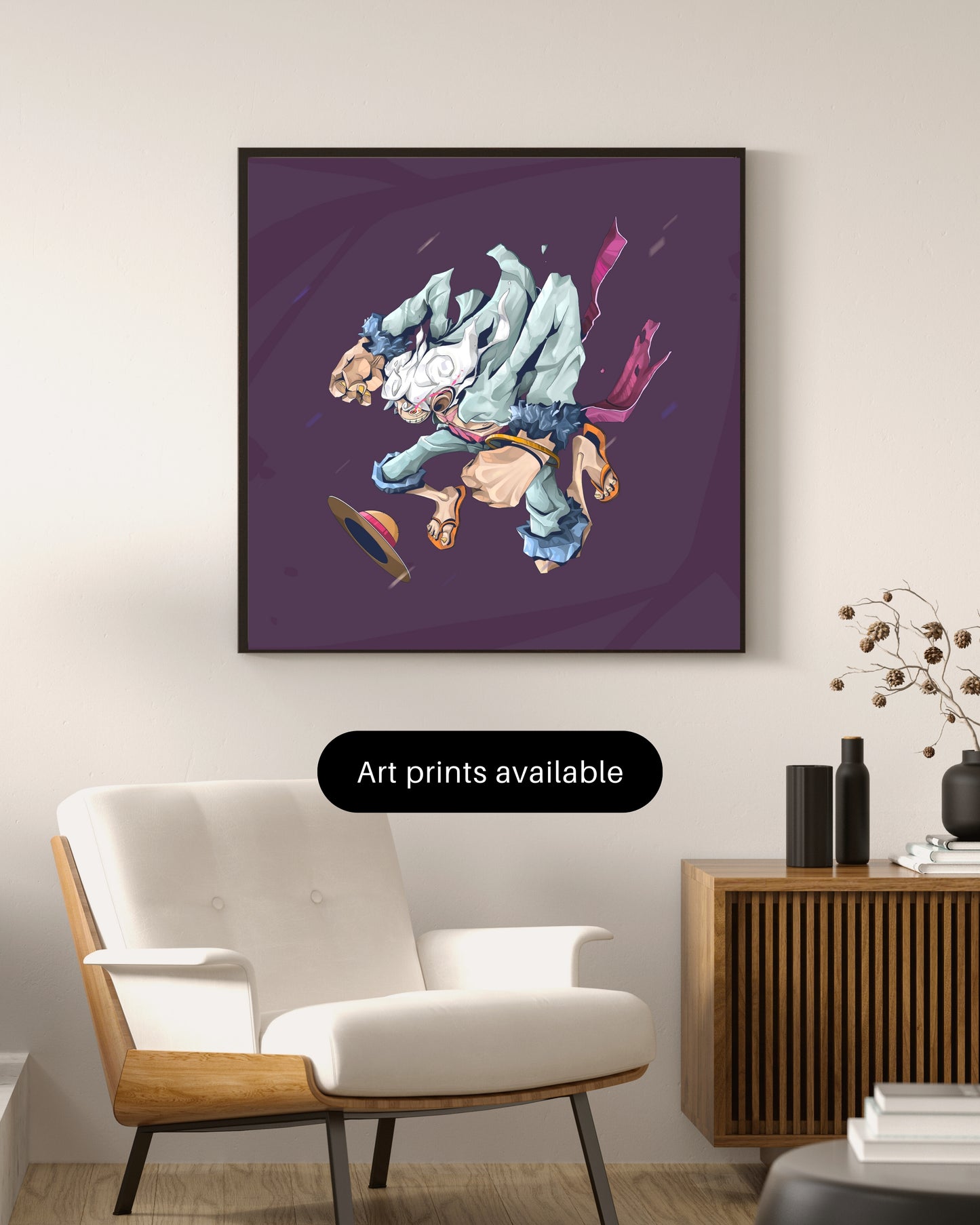 "Monkey D. Luffy: One Piece Adventure" - Illustration Canvas Print