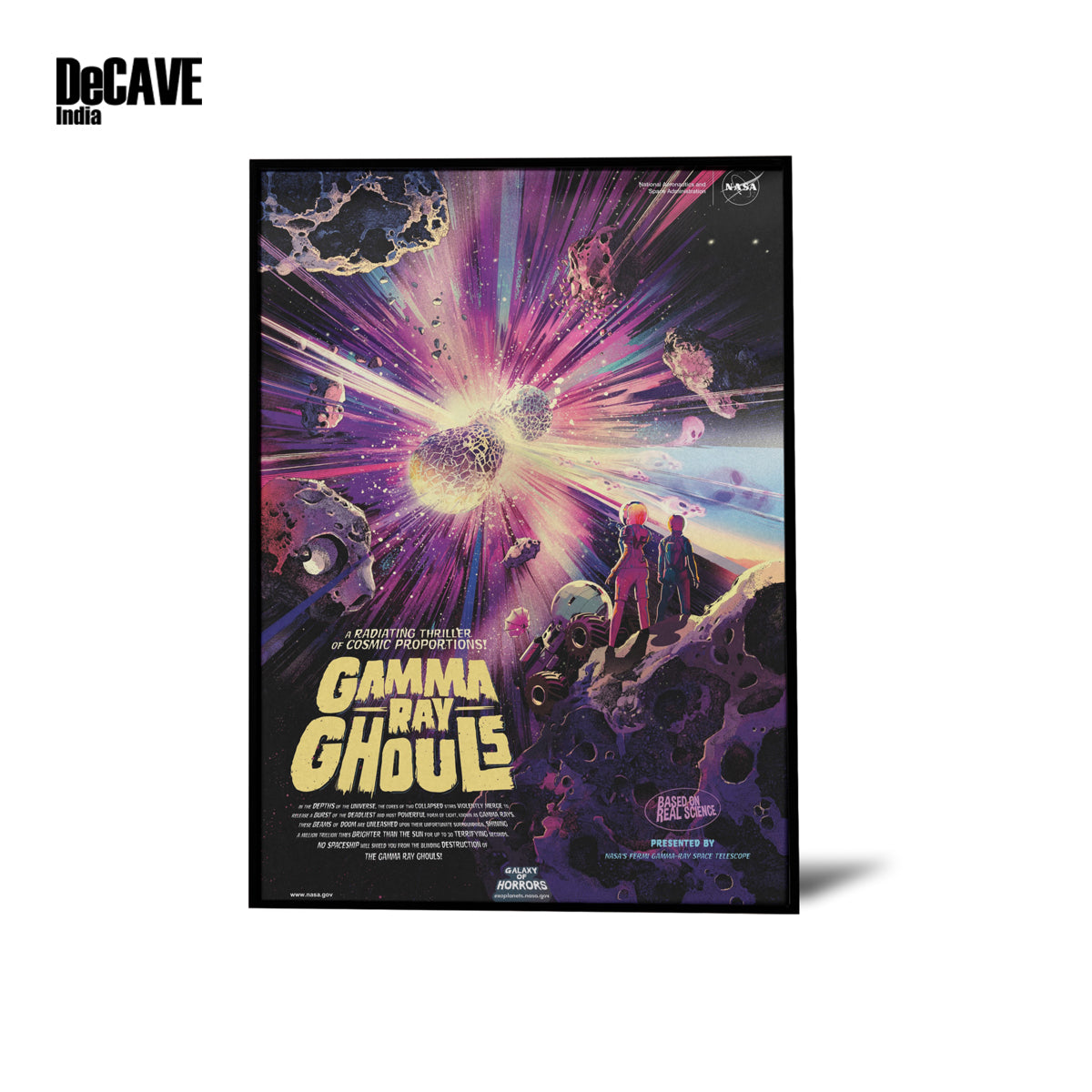 NASA's Gamma Ray Ghouls: Abstract Space Art Poster