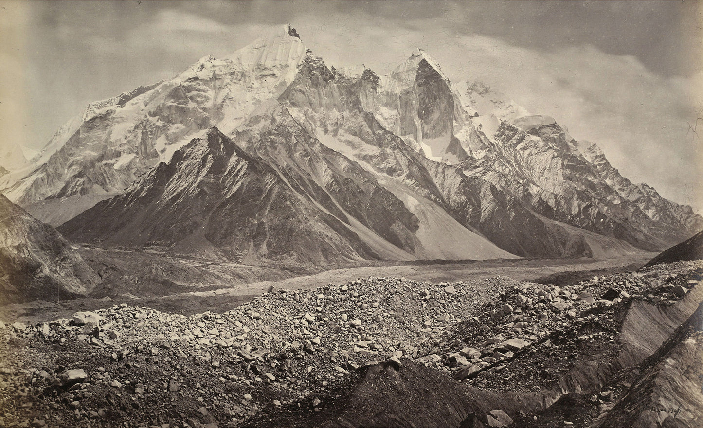 Bourne and Shepherd - Gangootri Glacier and the Snowy Himalayan-Mountains (1865)