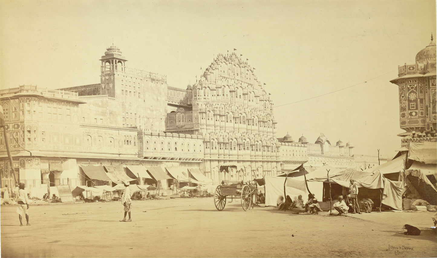 Bourne and Shepherd - Hawa mahal, Rajasthan circa (1870)