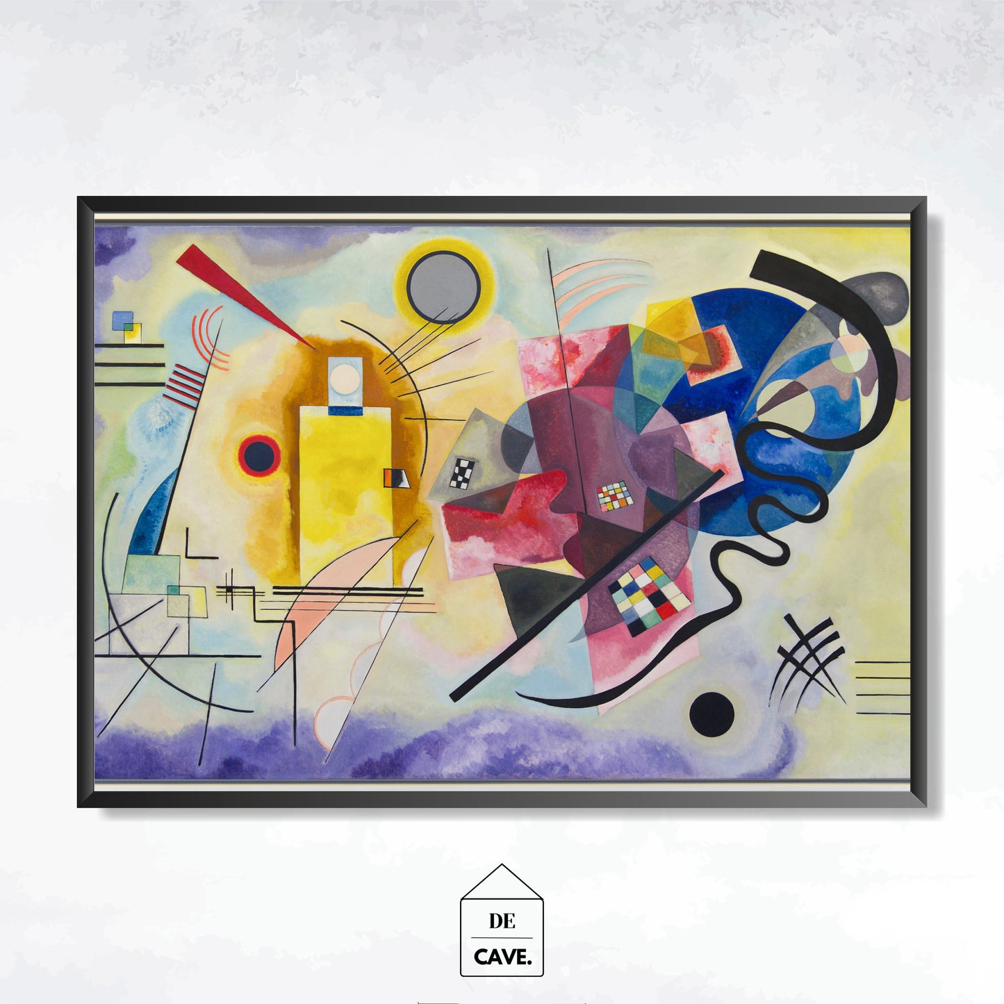 Kandinsky By Jaune Rouge Bleu