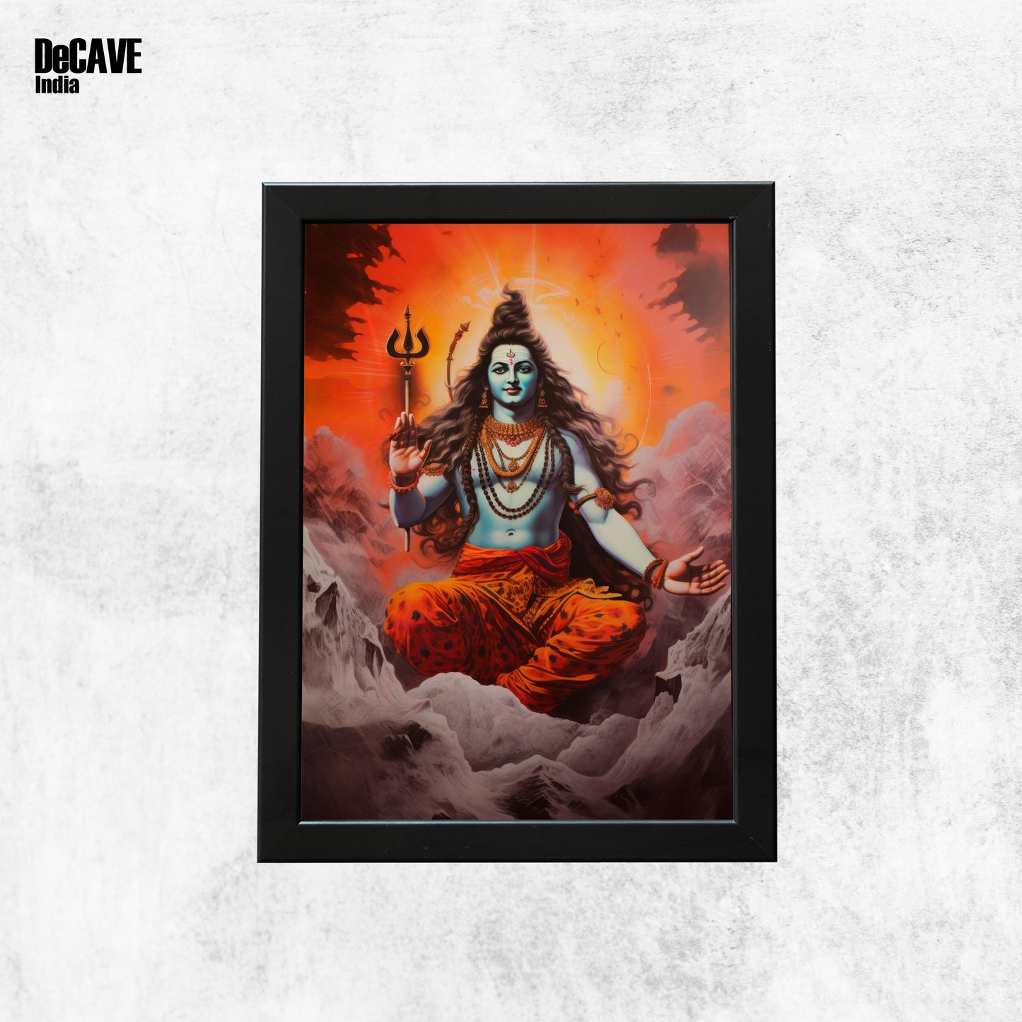 Shiva sitting on mountain