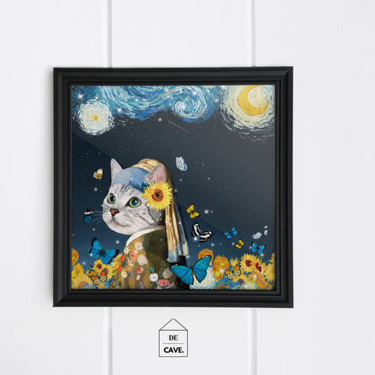 "White Whisker" Van Gogh Illustration