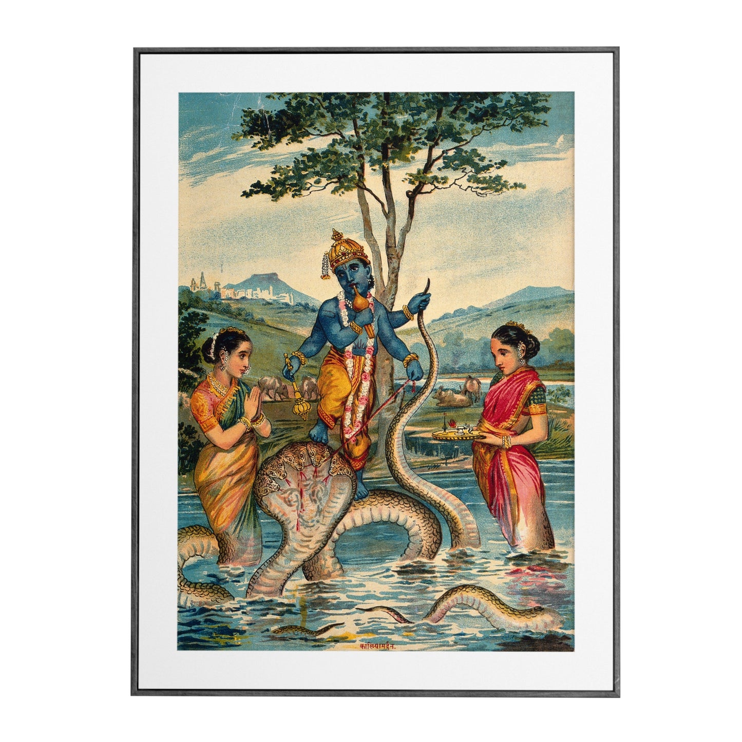 The Child Krishna Subdues the Snake Kaliya