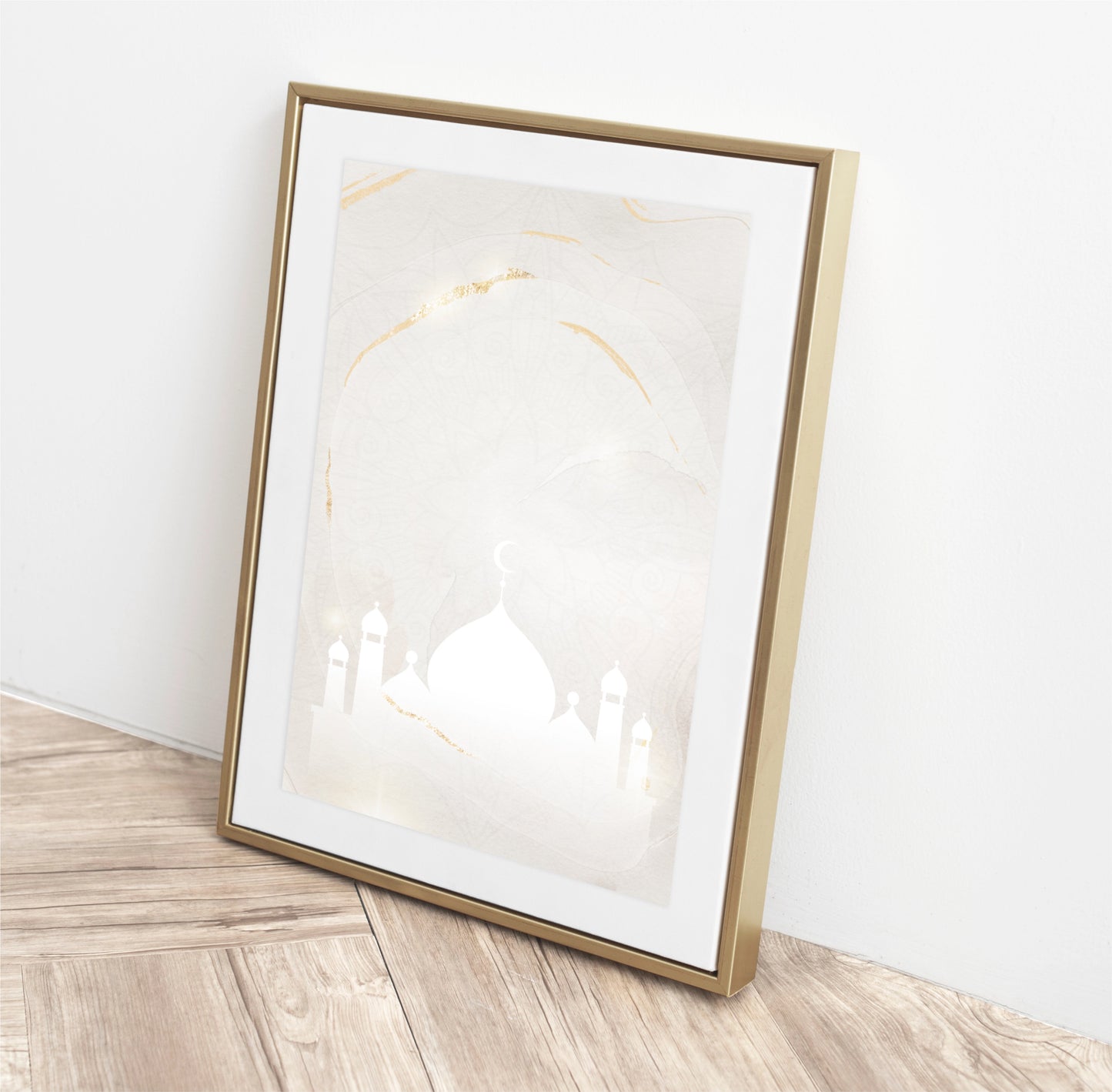 Ethereal Serenity Mosque - Aesthetic Islamic Art Print