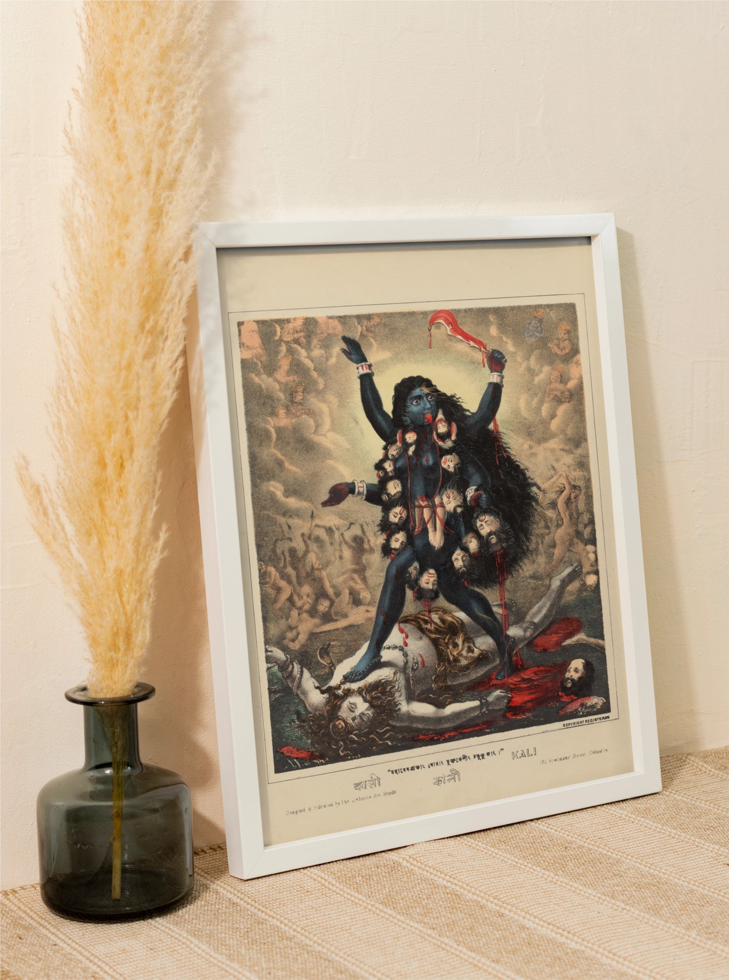 Divine Majesty: Goddess Kali, West Bengal, Calcutta High Quality Canvas Print