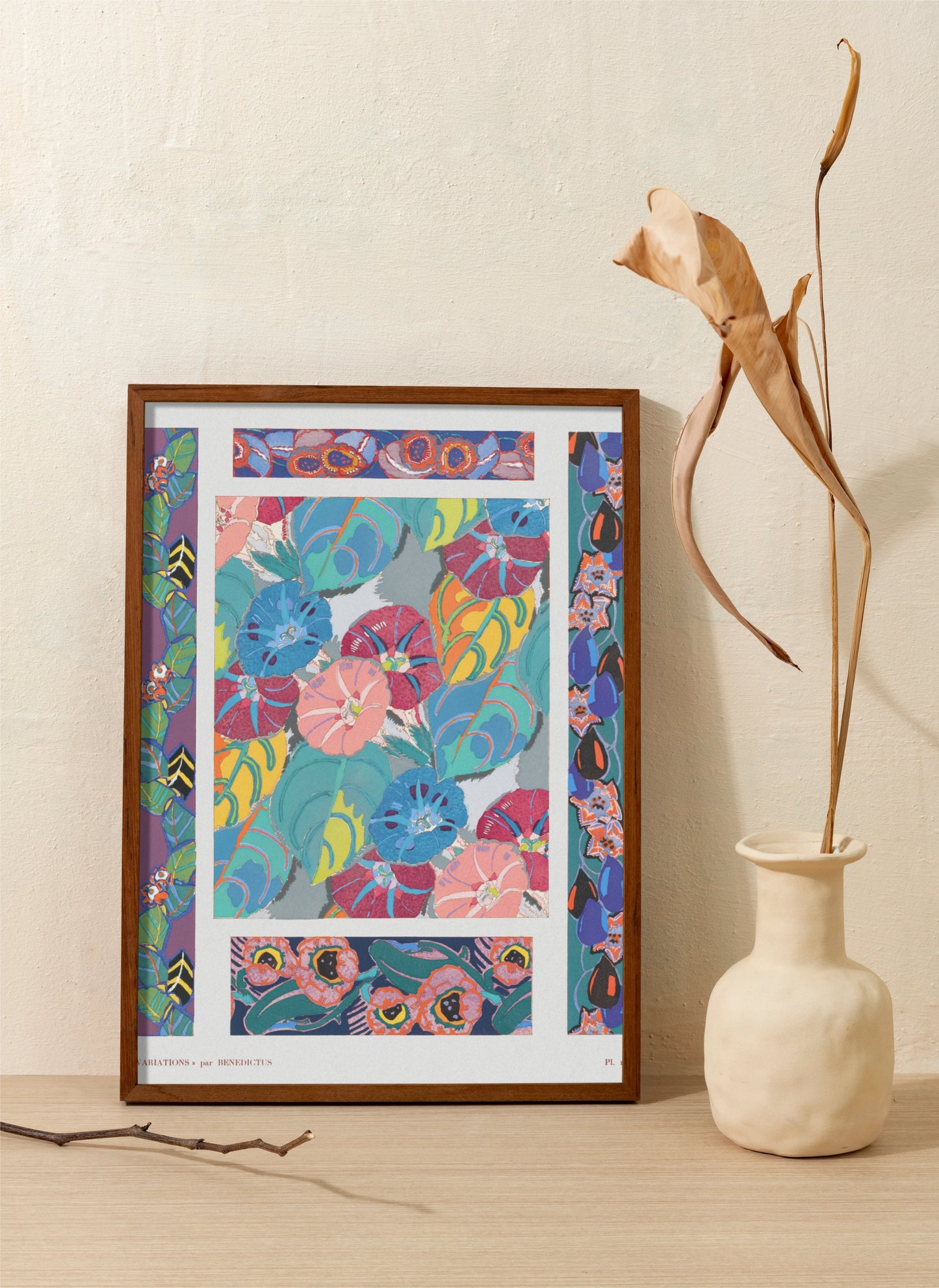 Vintage Floral Motifs - A Colourful Bliss