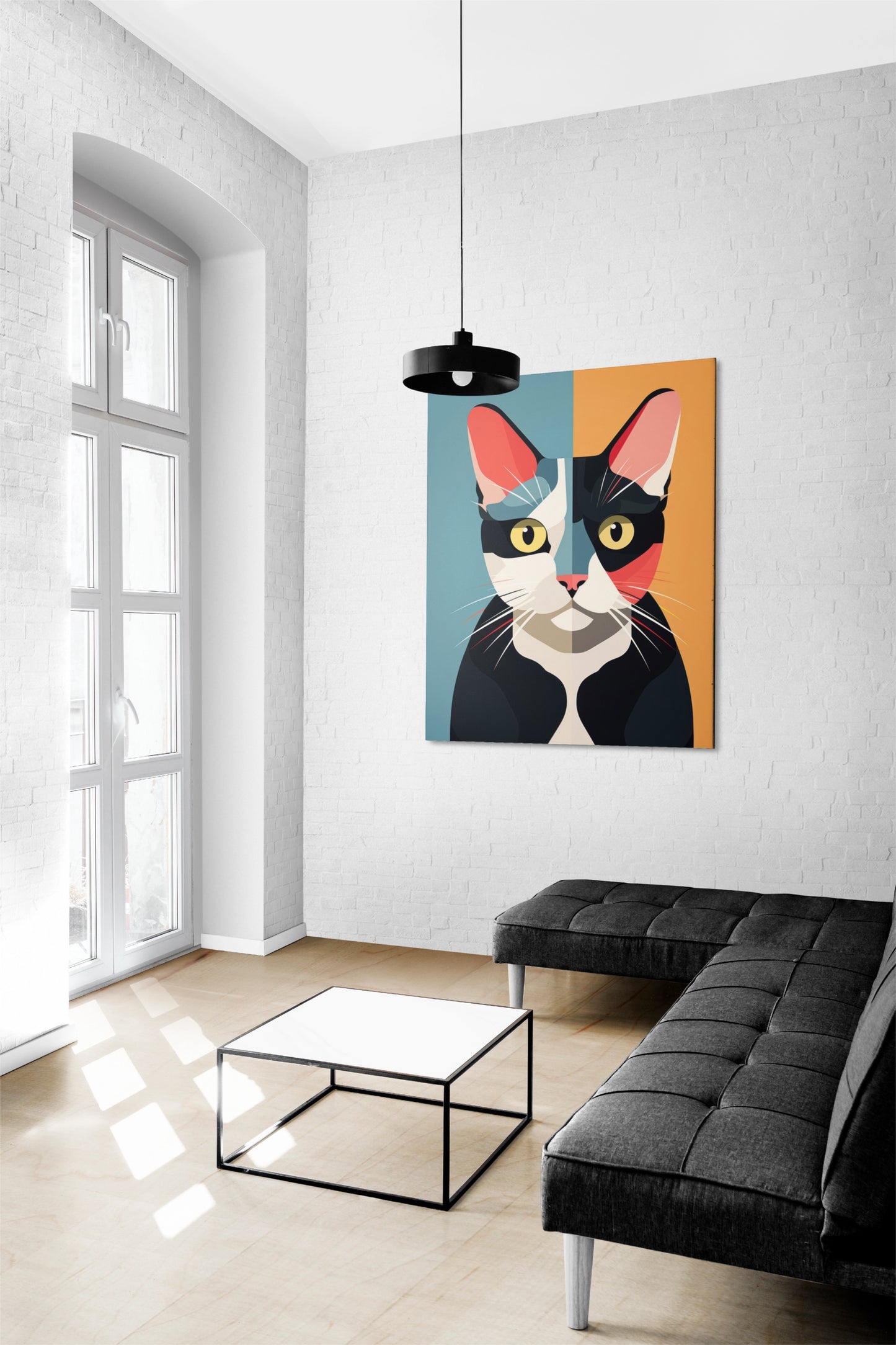 Multicolor Cat Creativity Portrait