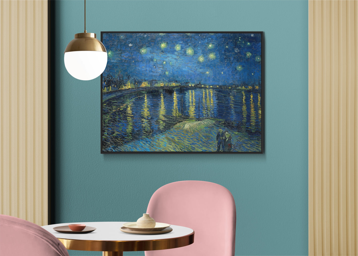 Vincent van Gogh's Starry Night Over the Rhone: Iconic Canvas Art Painting