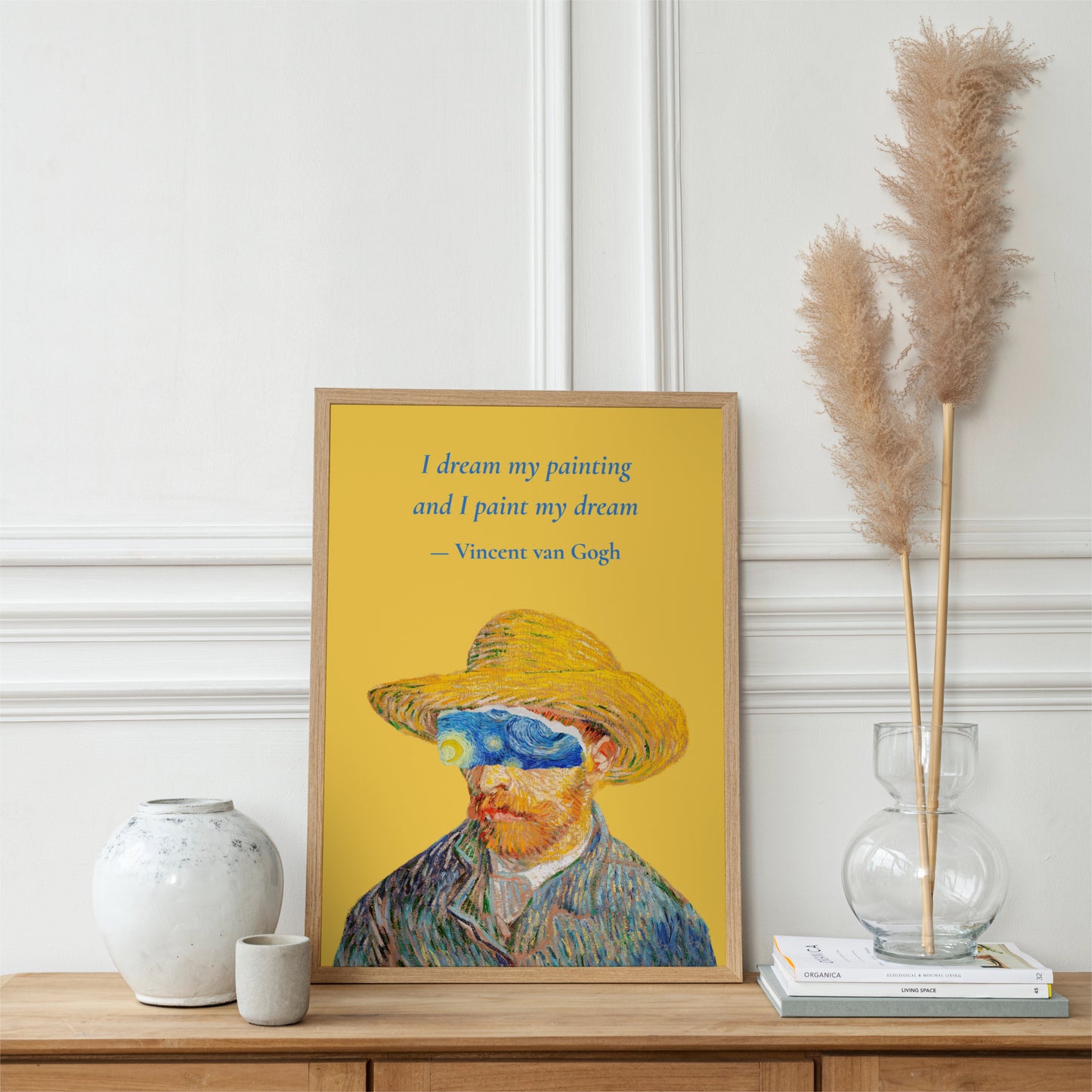 Van Gogh Quote Poster - Self-Portrait Canvas Art Painting