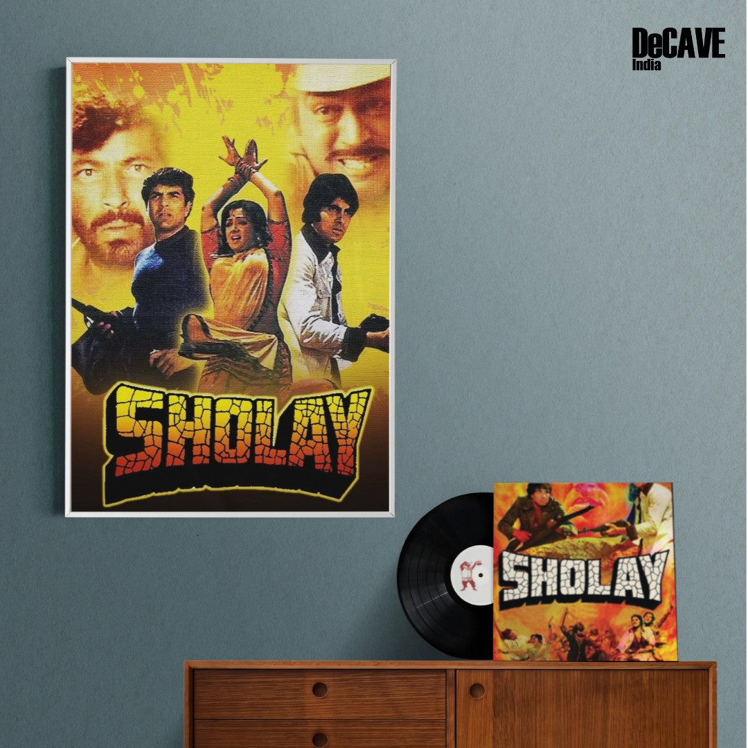 SHOLAY - Iconic Bollywood Movie Poster