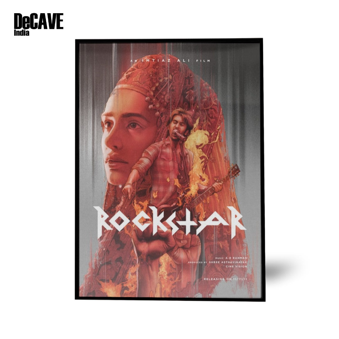 ROCKSTAR- Iconic Bollywood Movie Poster