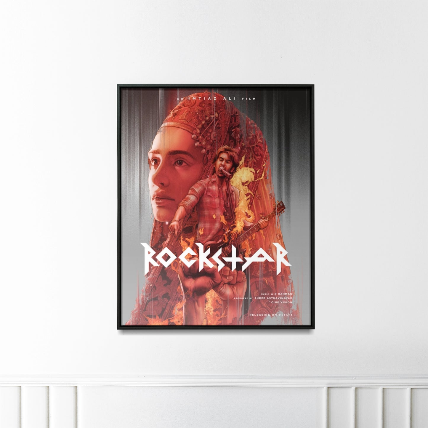 ROCKSTAR- Iconic Bollywood Movie Poster