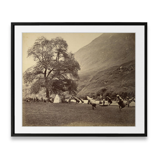 Bourne and Shepherd - Mussucks at the bank of Beas River in the majestic Kullu Valley (circa 1865)