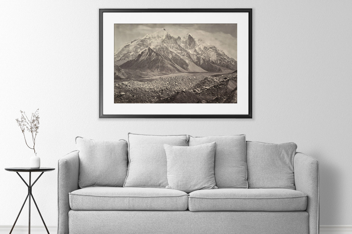 Bourne and Shepherd - Gangootri Glacier and the Snowy Himalayan-Mountains (1865)