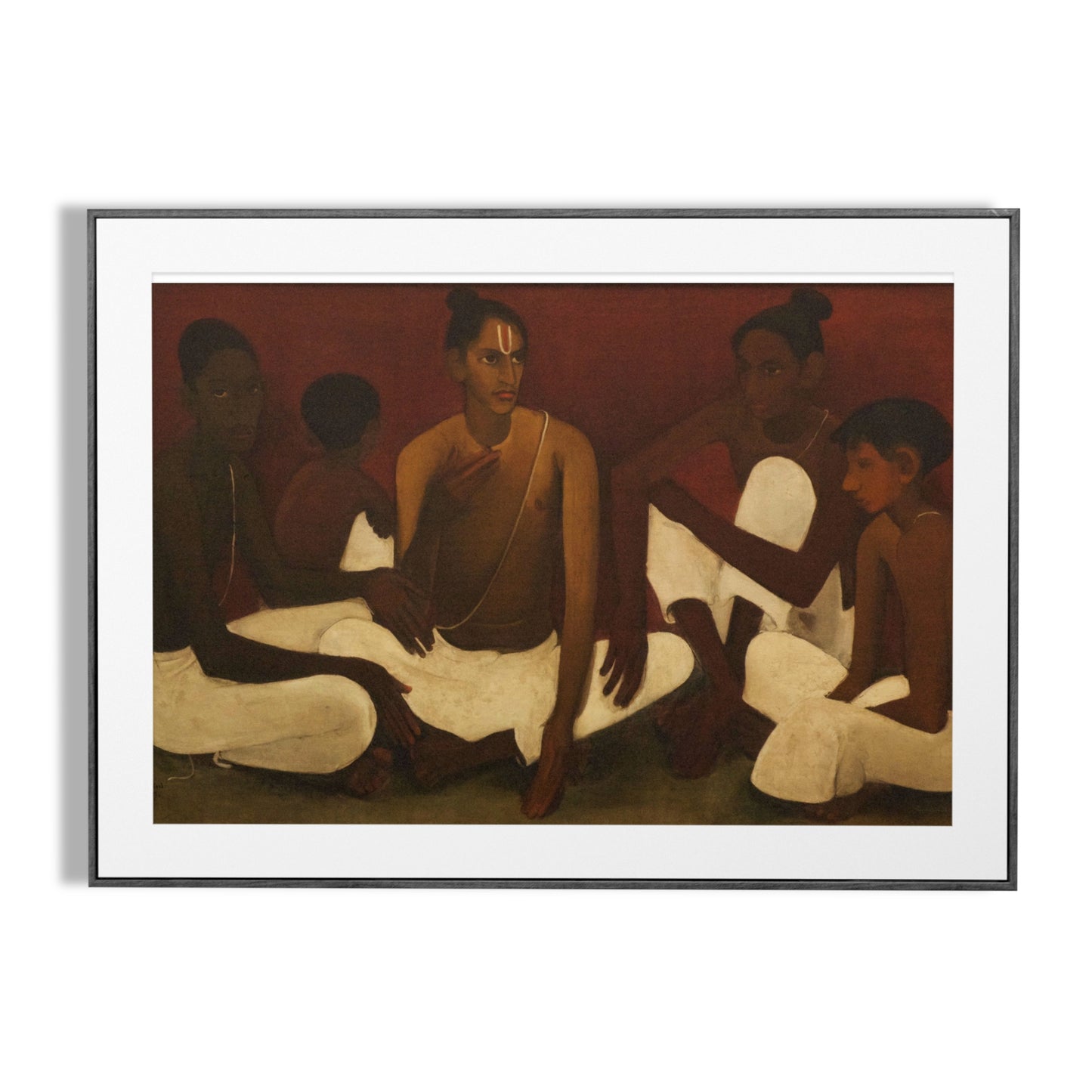 Brahmacharis by Amrita Sher-Gil (Oil on Canvas) - 1937