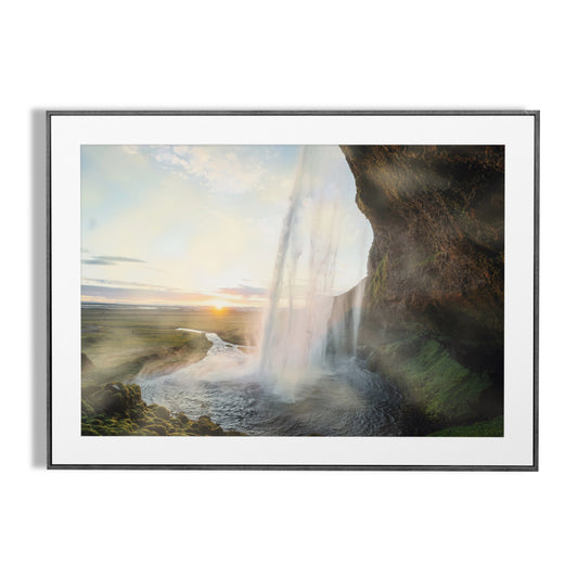 Seljalandsfoss waterfall vastu painting for North or East wall