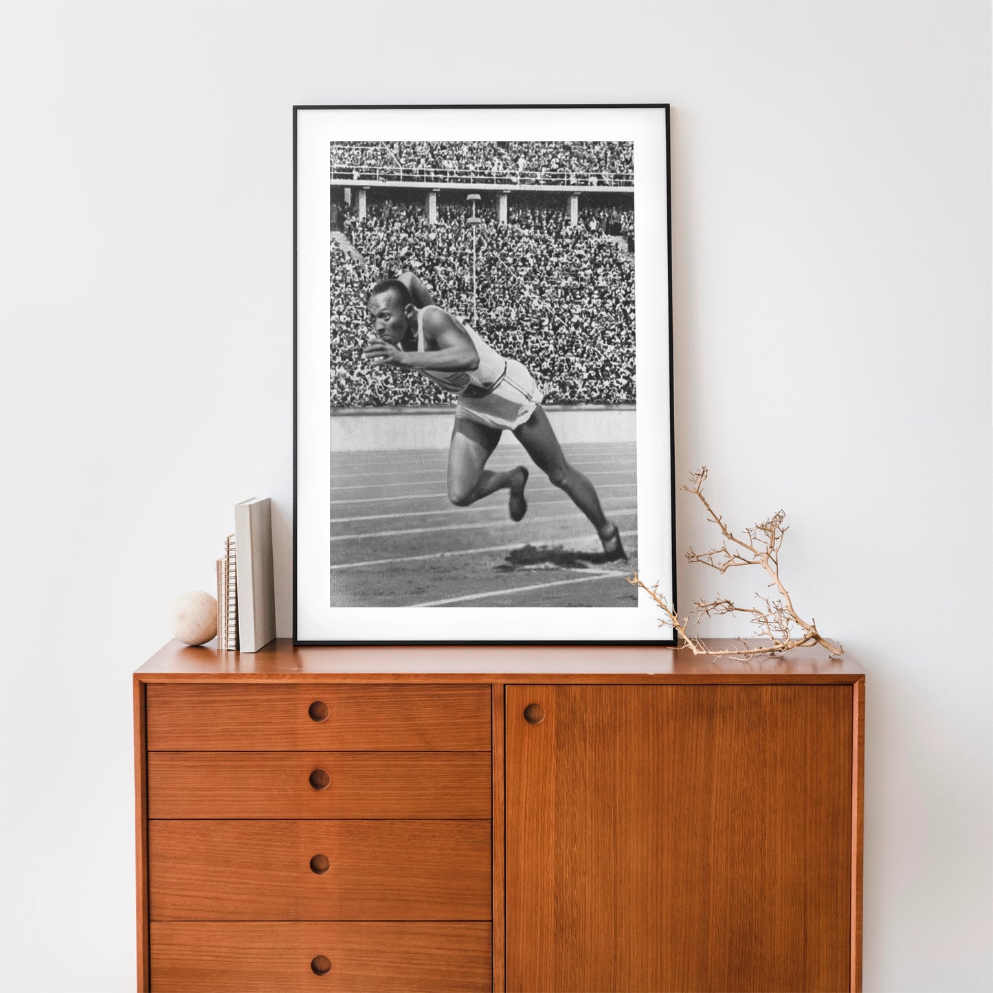 Jesse Owens Sprinting, Berlin 1936