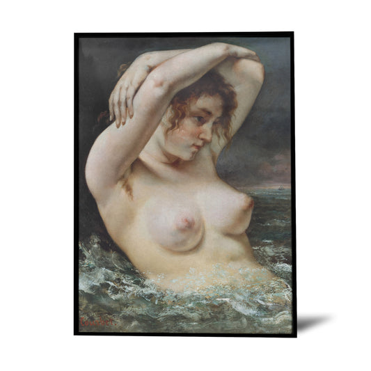 naked women in bathtub painting