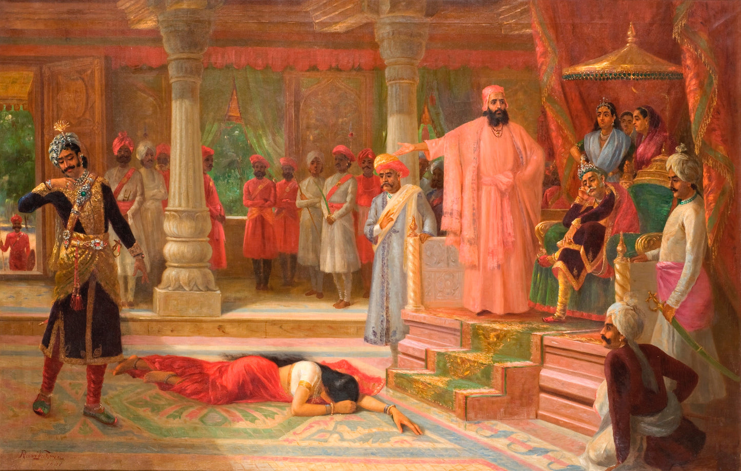 Draupadi Vastraharan By Raja Ravi Varma