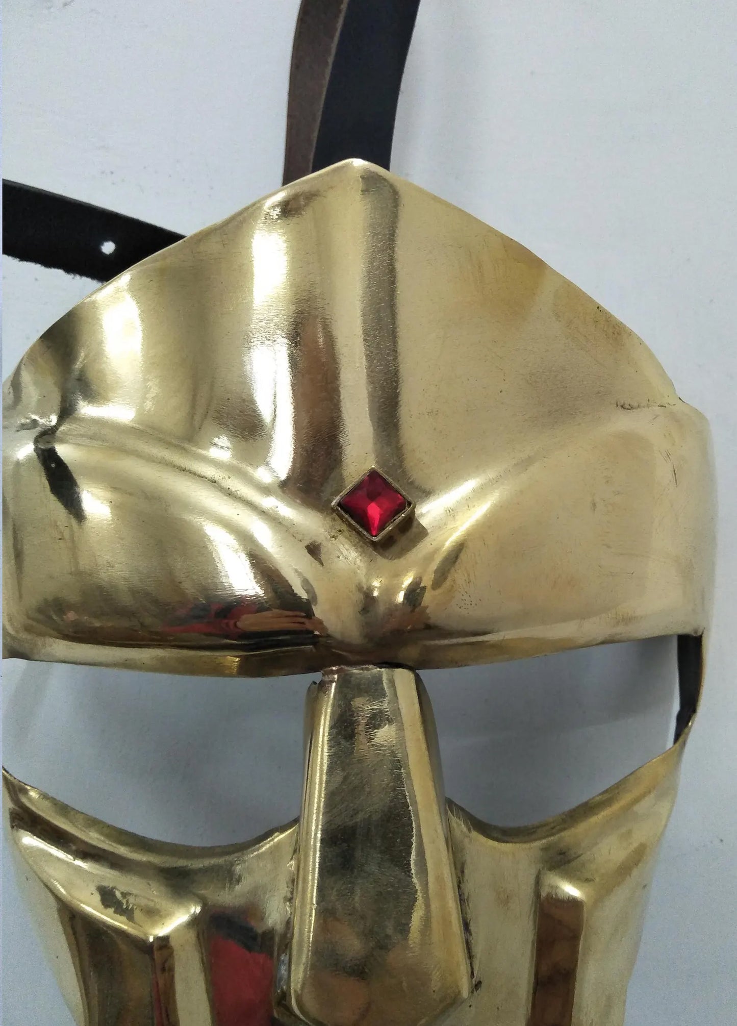 MF Doom Brass Plated Gladiator Mask - 18G Steel Handmade