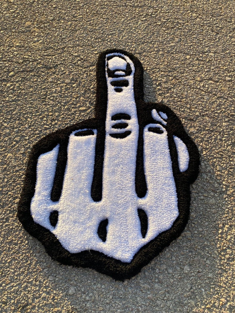 Middle finger rug