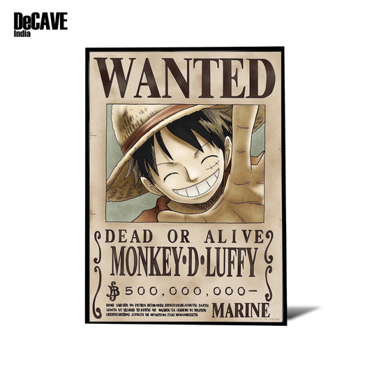 "Wanted: Monkey D. Luffy" - One Piece Anime Poster