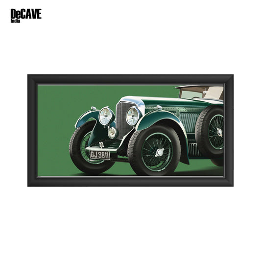 1930 Bentley 6-Speed Blue Terrain Coupe Art Painting